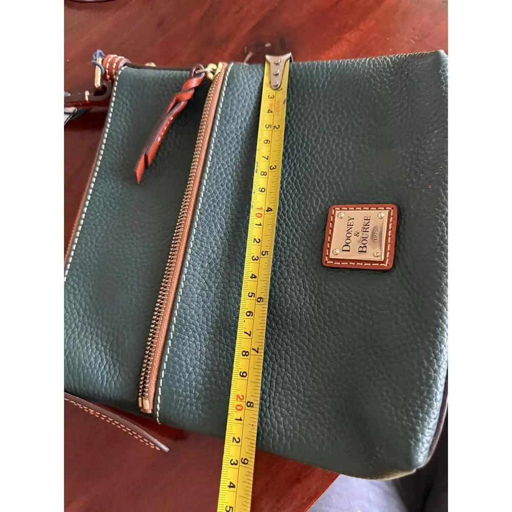 Dooney & Bourke Pebble Grain Letter Carrier Crossbody Bl R935 & Dust Bag